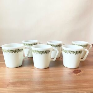 Set of 6 Vintage Pyrex Spring Blossoms